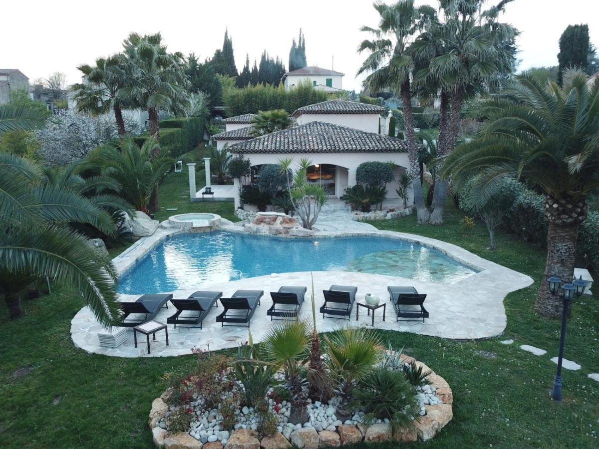 Luxueuse Villa Piscine Et Jacuzzi Saint-Paul-de-Vence Exterior foto